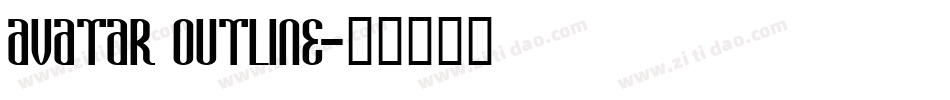 Avatar Outline字体转换